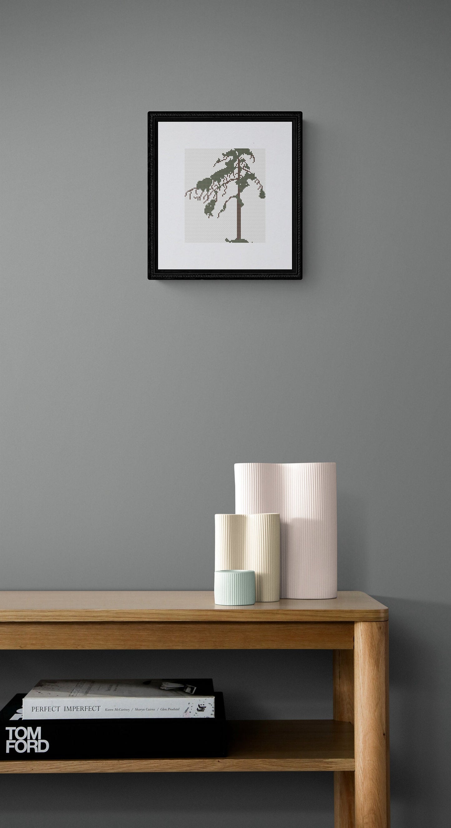Jack Pine Tree Cross Stitch / Embroidery or Needlepoint Mini Pattern