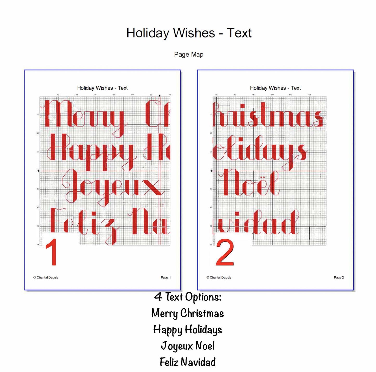 Christmas SAL Advent Calendar with Frosty the Snowman Cross Stitch / Embroidery or Needlepoint Pattern